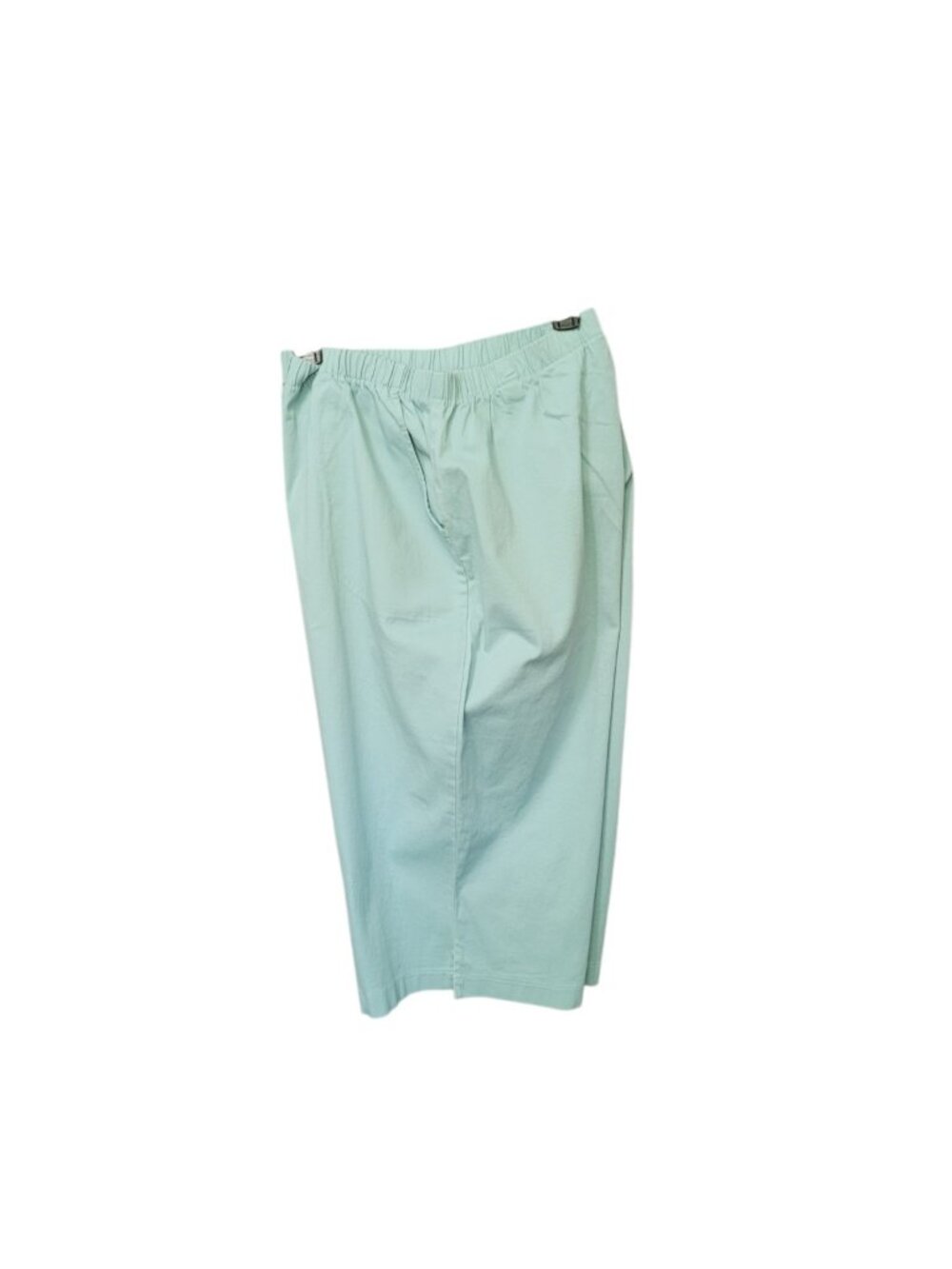 D&CO. Denim & Co Womens Pull On Bermuda Shorts Plus Size 3XL Light Green Elastic